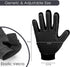 Upgrade Version Pet Grooming Glove - Gentle Deshedding Brush Glove for Dogs, Cats & Horses, 1 Pair (Black)