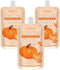 BUDDY BUDDER 3 Pack Pumpkin Pup Squeeze Packs, 100% Natural Dog Peanut Butter, Healthy Treats, Made in USA
