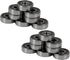 Inline Roller Speed Hockey Bearings Package - 16 Bearings & 8 Spacers Kit (ABEC 9, 7, 5 - Black)