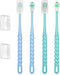 LXUEJIE 4 Pcs 360-Degree Pet Toothbrush for Puppy, Small Dog and Cat Soft