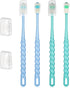 LXUEJIE 4 Pcs 360-Degree Pet Toothbrush for Puppy, Small Dog and Cat Soft