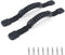 ORLANG Kayak Carry Handles, 2-Hole Replacement Handles with Screws for Canoe, Boat, Black/Orange