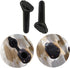 Kayak Fishing Flush Mount Rod Holders, Deck Plastic Pole Holder with Cap Cover and Screws, 2 Pcs