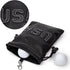 Golf Valuables Pouch, Leather Golf Tee Bag with Drawstrings, Golf Ball Bag for Men and Women