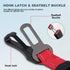 IOKHEIRA 3-in-1 Dog Seat Belt, Adjustable Safety Car Harness, Durable Nylon Reflective Bungee Tether with Clip Hook