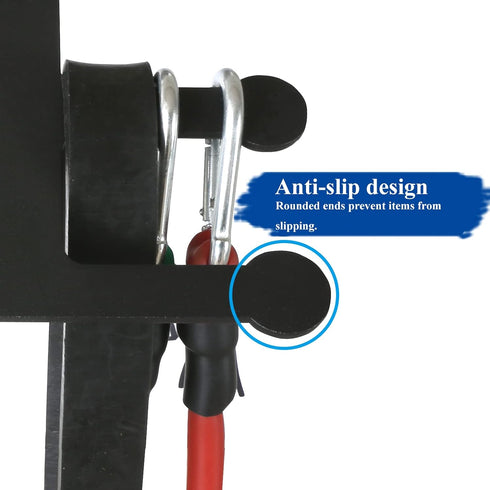Resistance Rack Band Storage Hanger - Gym Equipment Organizer for Pull Up Bands and Jump Ropes