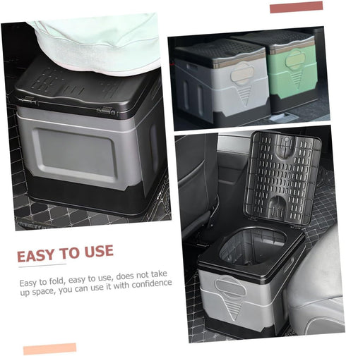 ULTECHNOVO Portable Foldable Toilet Compact Emergency Potty for Car and Outdoor Travel Lightweight Design Easy to Store