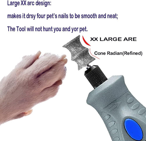 Diamond Dremel Dog Nail Grinder Bits, 1/8'' Attachment, 2-Pack for Pet Nail Care
