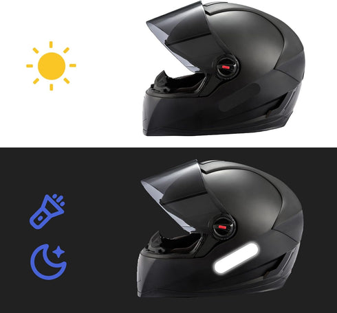 cobee 10 Pcs Reflective Stickers for Helmets, Motorcycle Helmets Decals Reflective Stickers, Bike Sticker