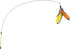 Fashion's Talk Feather Wire Wands Kitten Toys, Worm Teaser Wand Cat Toy with Replacement Pack