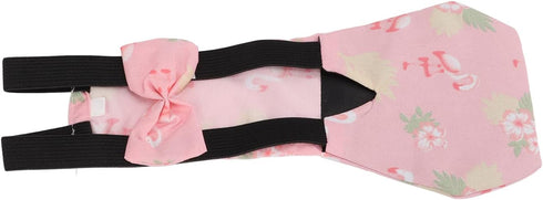 Adjustable Reusable Poultry Diapers with Bow Tie for Chickens and Ducks