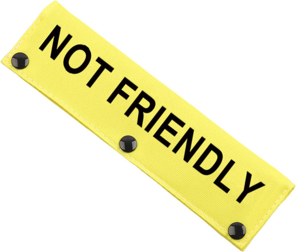 JXGZSO Dog Leash Wrap Rescue Lead Cover - Not Friendly Ask to Pet Dog Lead (NOT FRIENDLY DLS)