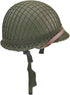 WW2 US Army M1 Helmet, Metal Steel Shell Replica, WW2 Gear, Uniform with Net/Canvas Chin Strap, DIY Painting