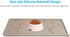 AUDWUD Silicone Waterproof Pet Feeding Mats, Anti-Slip Bowl Pad for Dog Food and Water
