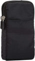 Small Crossbody Cell Phone Bag, Phone Waist Bag Black, 6.5" Travel Shoulder Messenger Holster Crossbody Bags Purse with Strap Zipper Waist Wallet Belt Clip Holder with Locking Carabiner Hook