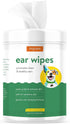 Ear Wipes for Dogs and Pets | 160 Count Alcohol-Free Cleaning Wipes for Healthy Ears, Non-Stinging Formula