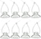 Aquarium Suction Cup Clips with Zip Cable Ties, 8 Pieces, Fit for Binding Moss Shrimp Nest