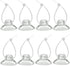 Aquarium Suction Cup Clips with Zip Cable Ties, 8 Pieces, Fit for Binding Moss Shrimp Nest