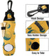 WIRESTER Soft Golf Ball Carry Bag with Tee Holder, Portable Pouch with Hook for Golf Accessories Men Women