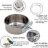 Tfwadmx Bird Feeding Dish Cups, 2PCS Clamp Holder for Parrot Food Bowl, Bird Cage Water Bowl