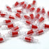 DanziX Aquarium Check Valve, One Way Non-Return Valve for 3/16 Inch Airline Tubing - 35PCS (Red)