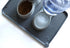 Hoki Found Large Silicone Pet Feeding Tray, Waterproof Non Slip Dog Cat Feeding Mat, Gray
