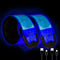 LED Safety Wristband Lights, 2 Pack Rechargeable Light Up Arm Ankle Band, High Visibility for Night Cycling