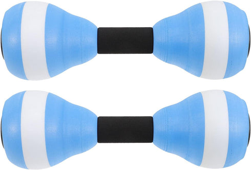 SEWACC 1 Pair Aquatic Exercise Dumbbells, EVA Floating Barbells for Water Aerobics and Fitness Equipment
