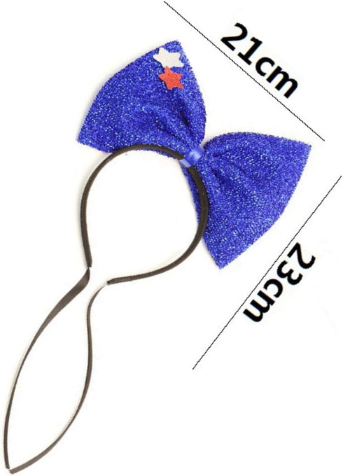 Independence Day Pet Headband 4th of July Pet Bow Headwear Pet Costume Accessories for Dog Cat Pet Patriotic Party