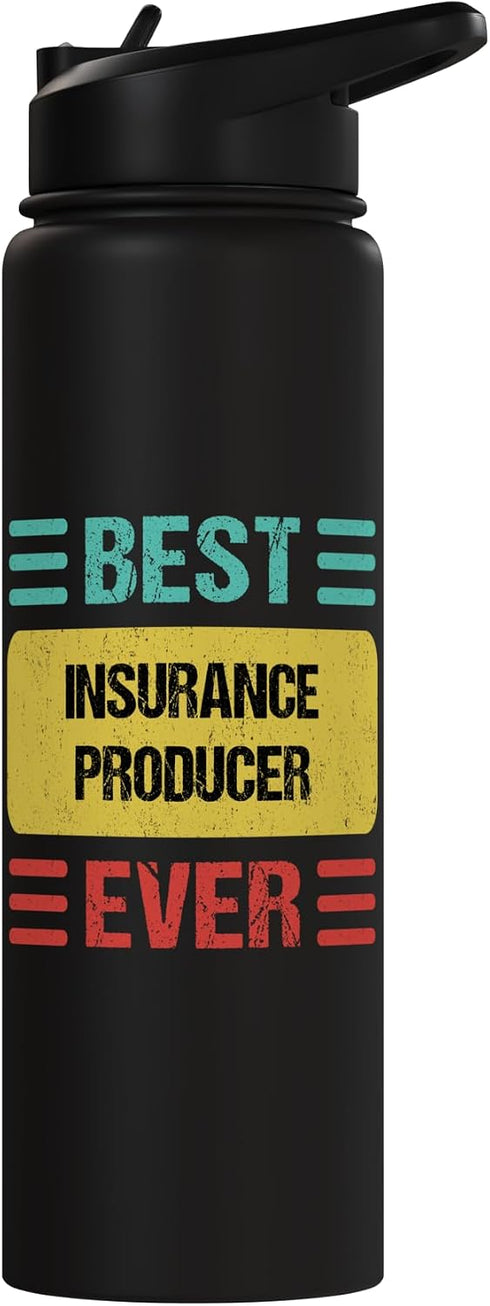 Insurance Producer Shirts & Gifts Insurance Producer Stainless Steel Insulated Water Bottle