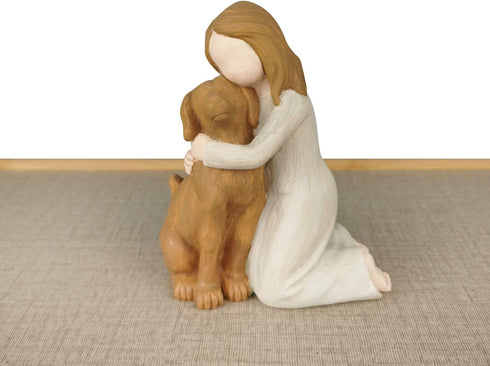 Dog Angel Figurines, Angel of Friendship Memorial Gifts for Dog Lovers