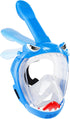 Full Face Snorkel Mask for Kids - 180 Degree Panoramic View Snorkeling Gear, Safe Anti-Leak Anti-Fog