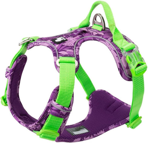 TRUE LOVE No Pull Dog Harness, Soft Reflective Camouflage Pet Harness for Small and Big Dogs, TLH5653
