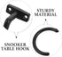 Kichvoe Billiard Cue Holder Pool Table Accessory Multi-function Snooker Hook Wear-resistant Black Iron Hook for Pool