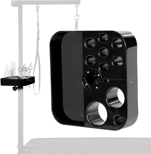 Breeze Touch Rotatable Dog Grooming Organizer for Grooming Table Accessories, Portable Tools Holder with Clamp