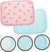 2Pcs Cooling Mat for Small Animals, Soft Summer Pet Cushion Self-Cooling Pad for Rabbits, Hamsters, Guinea Pigs