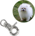 Snap Hook DGHAOP, 4pcs Zinc Alloy 30mm Key Chain Snap Hook for Pets Cage Hook, Silver Tone