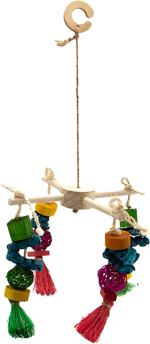 Oxbow Enriched Life Spin 'N Chew, Natural Wood Chew Toy for Rabbits, Guinea Pigs, and Hamsters, Promotes Dental Health