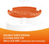 PetDreamHouse Interactive Spin Slow Dog Bowl - Dual-Sided Lick Mat Insert in Orange