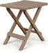 21045 Camco Small Quick-Folding Adirondack Table, Plastic, Taupe