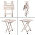 SUNNYFEEL Folding Camping Table, Lightweight Aluminum Portable Picnic Table 18.5x18.5x24.5 Inch for Outdoor Cooking