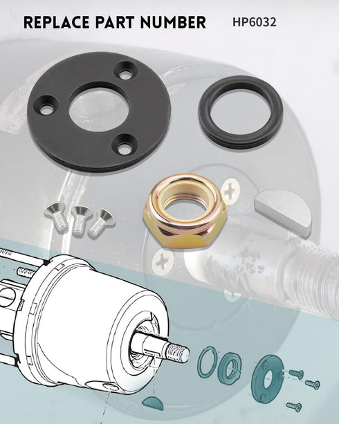 HP6032 Helm Seal Kit, Fit for Seastar HH5271 HH5272 HH5273 HH5261 HH5262, Baystar HH4514 HH4314 HH4513