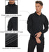 TACVASEN Men's Long Sleeve 1/4 Zip Tactical Military Shirt Windproof Hiking Pullover with Pockets