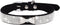 Small Dog Collar with Colorful Rhinestone Crystal Bling for Girl Puppies and Cats (S, Black3)