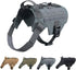 EXCELLENT ELITE SPANKER Tactical Military Dog Harness, Adjustable No-Pull Training Vest with Handle (Gry-S)