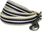 Blueberry Pet 3M Reflective Nylon Dog Leash with Soft Handle, Multi-Colored Stripe, Olive & Blue-Gray, Small