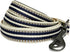 Blueberry Pet 3M Reflective Nylon Dog Leash with Soft Handle, Multi-Colored Stripe, Olive & Blue-Gray, Small