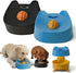Termony Non-Slip Slow Feeder Dog Bowl, Silicone Lid & Rolling Ball for Liquid/Wet