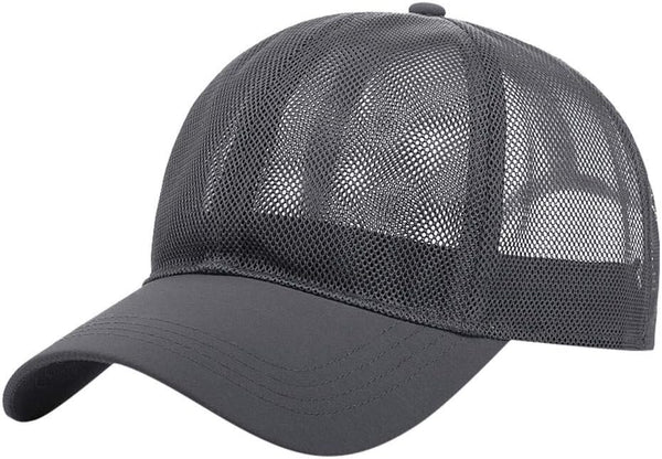 YOLAI Men Women Mesh Breathable Sun Hats Adjustable Baseball Cap Hip Hop Baseball