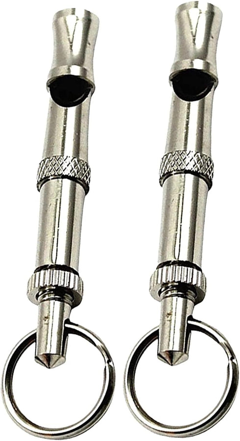 High Pitch Dog Whistle for Training, 2 Pcs Copper Core Dog Whistles to Stop Barking and Control Pet Behavior